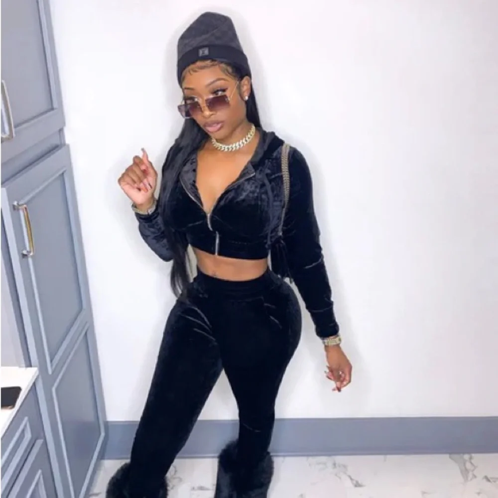 💕❤️😍MAKE AN OFFER! BLACK JOGGER SET😍💕 - Picture 2 of 3